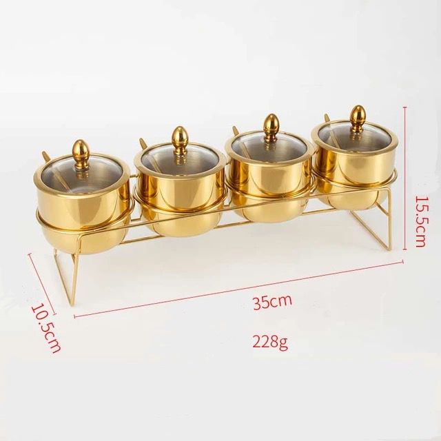 Porta Condimentos Gold